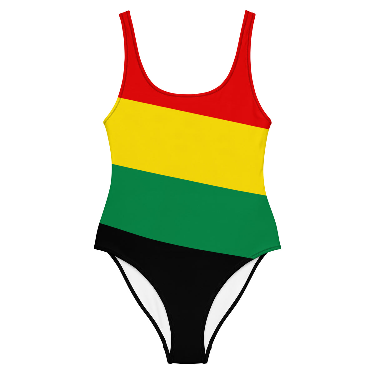 Jamaica Rasta Colors One-Piece Swimsuit – Classic Rasta Stripes