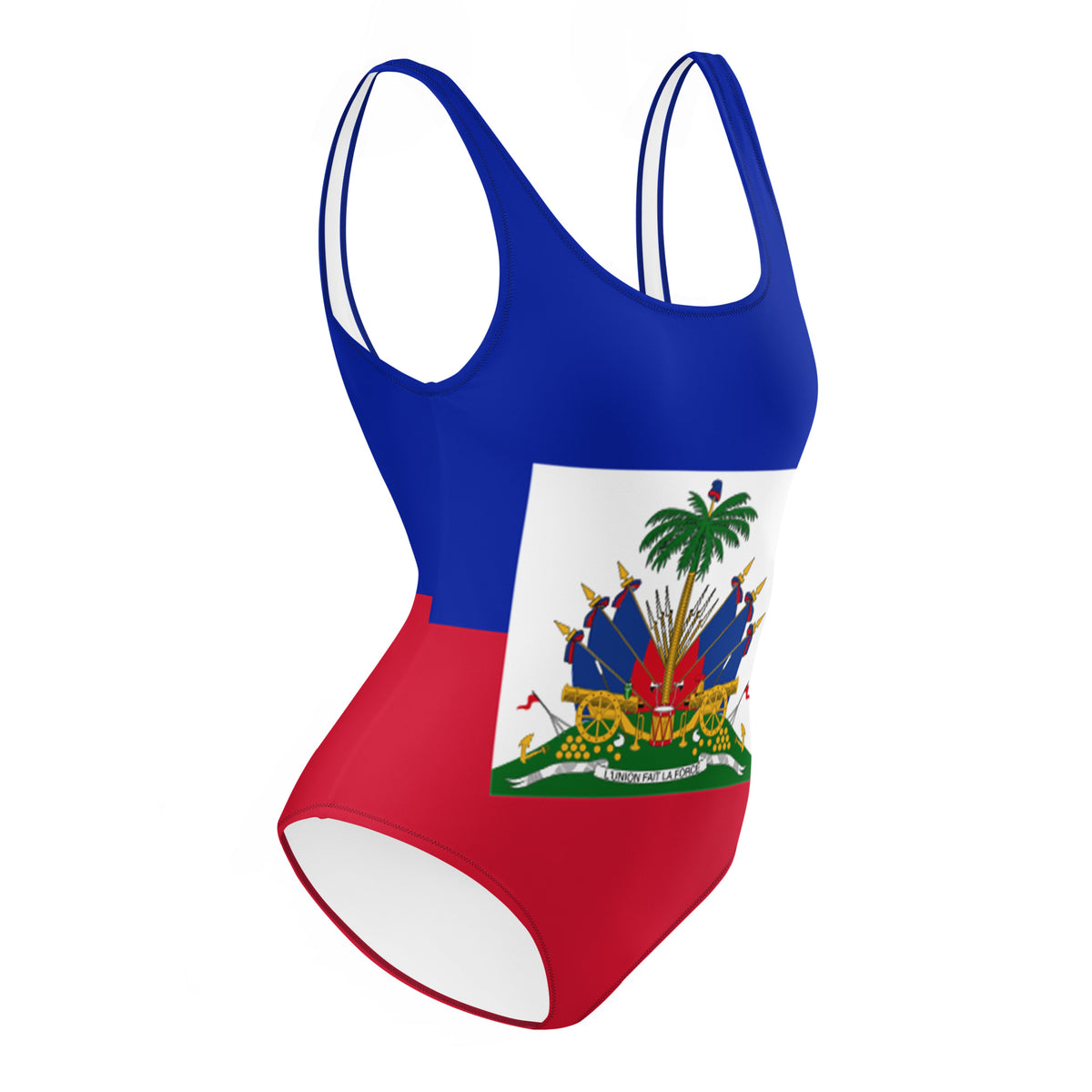 Haiti One-Piece Swimsuit – Full Flag