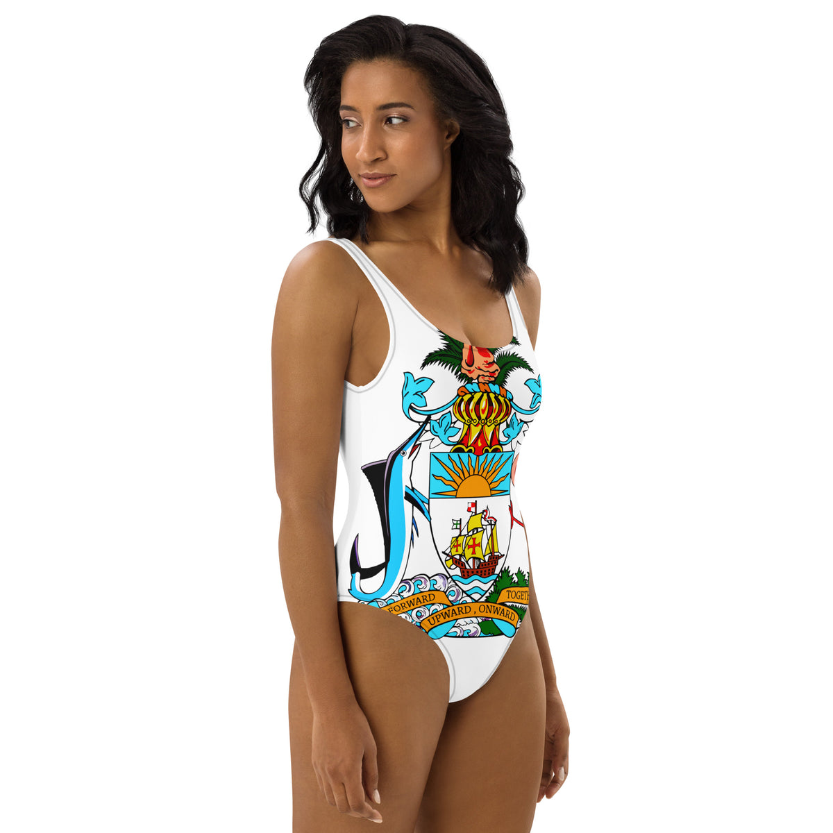 The Bahamas One-Piece Swimsuit – Coat of Arms