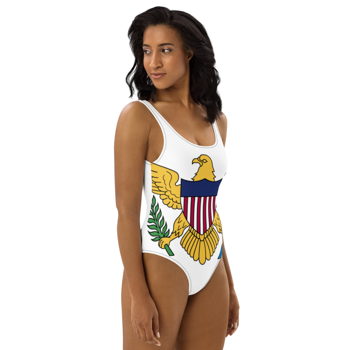 US Virgin Islands One-Piece Swimsuit – White Eagle Crest II