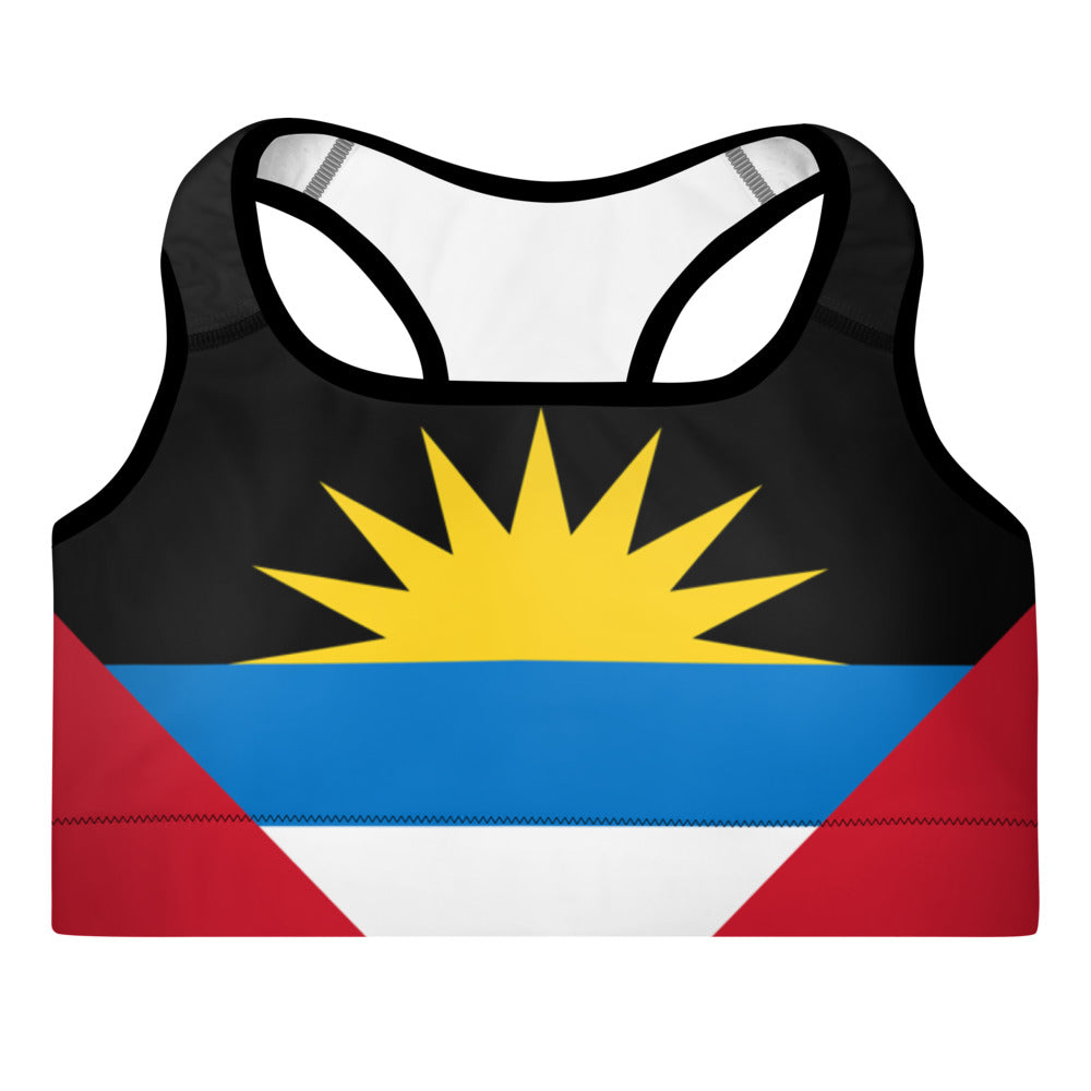 Antigua and Barbuda Padded Sports Bra