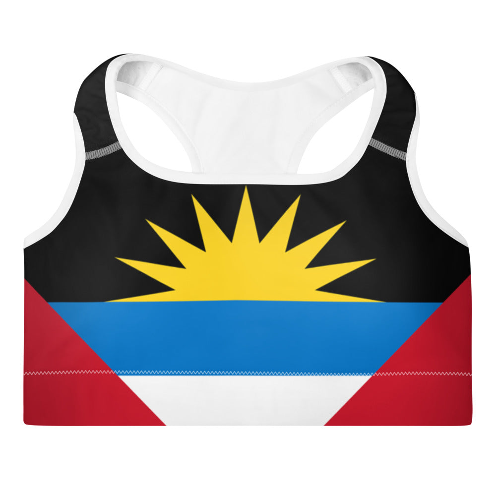 Antigua and Barbuda Padded Sports Bra
