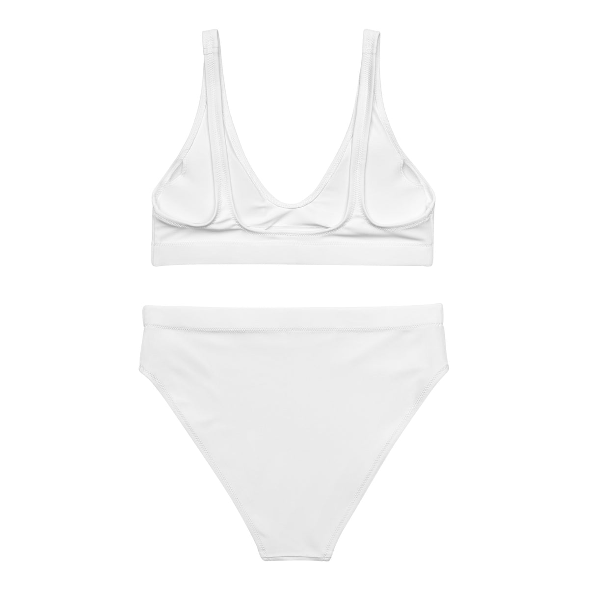 High-Waisted Bikini – Solid White
