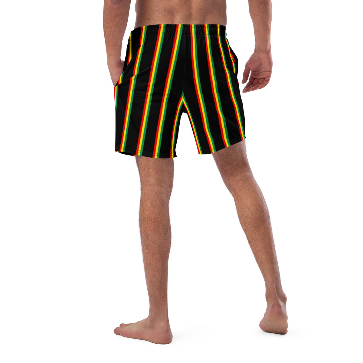 Jamaica Men's Swim Trunks – Rasta Pinstripe