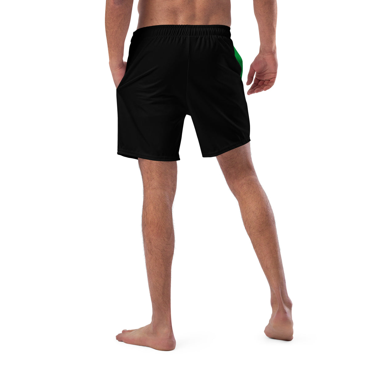 Jamaica Men's Swim Trunks – Green Flag Stripe