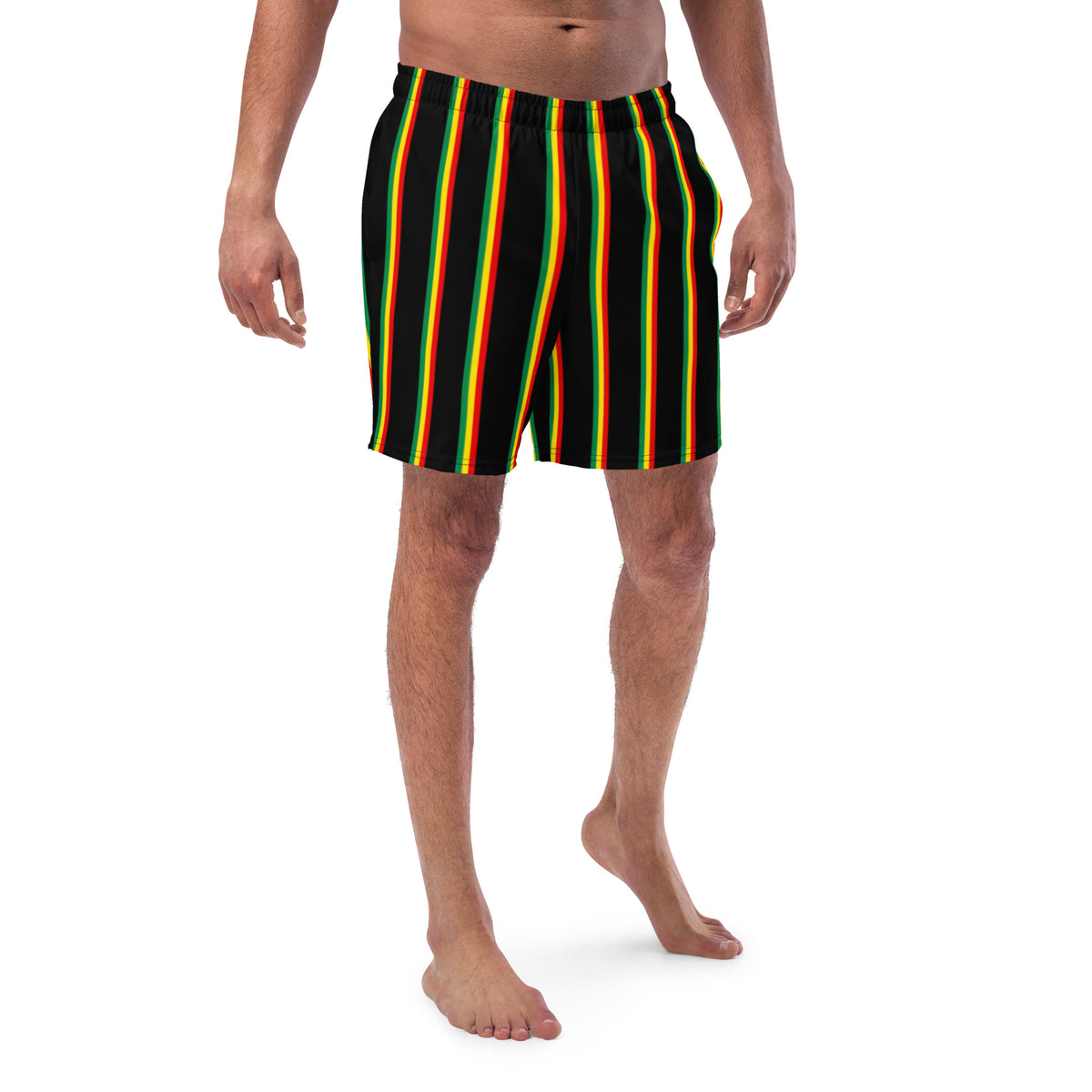 Jamaica Men's Swim Trunks – Rasta Pinstripe