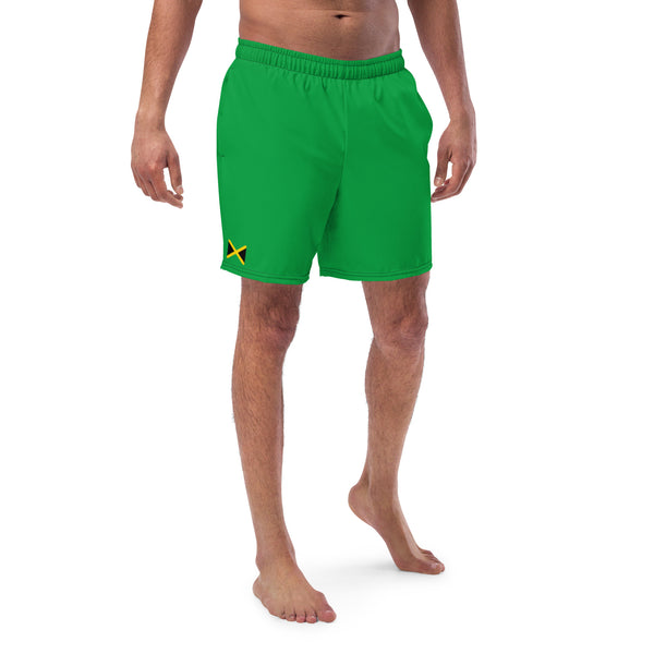 Jamaica Men's Swim Trunks – Solid Green