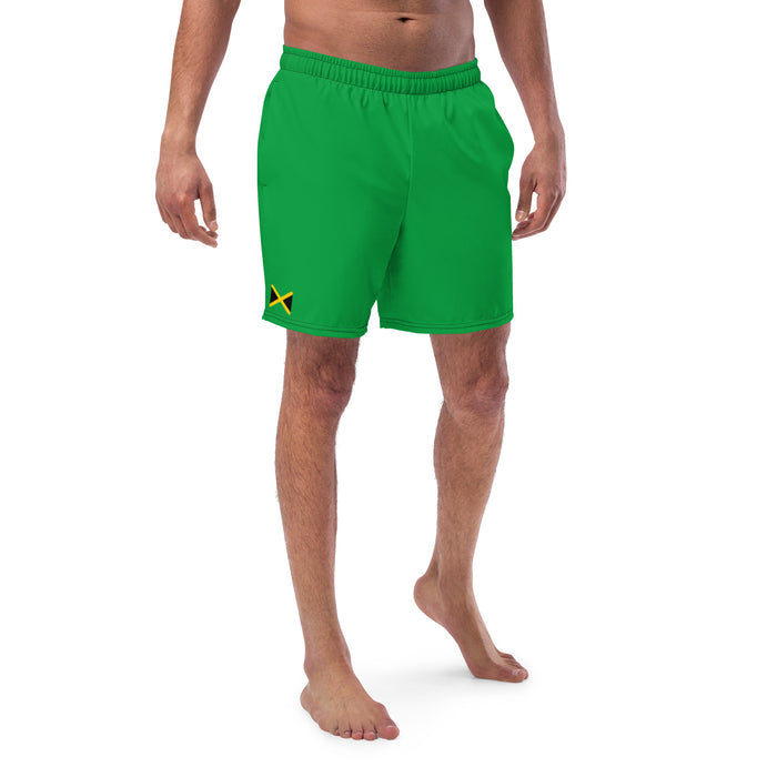 Jamaica Men's Swim Trunks – Solid Green