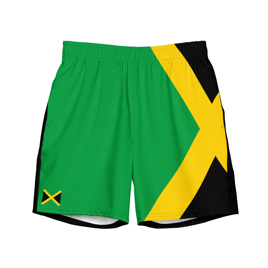 Jamaica Men's Swim Trunks – Green Flag Stripe