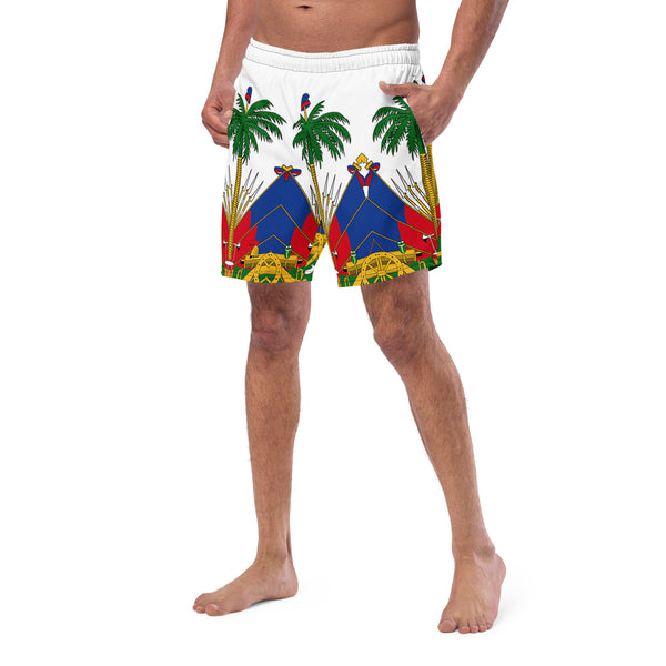 Haiti Men's Swim Trunks – White Coat of Arms
