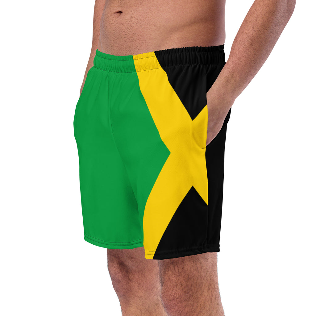 Jamaica Men's Swim Trunks – Green Flag Stripe