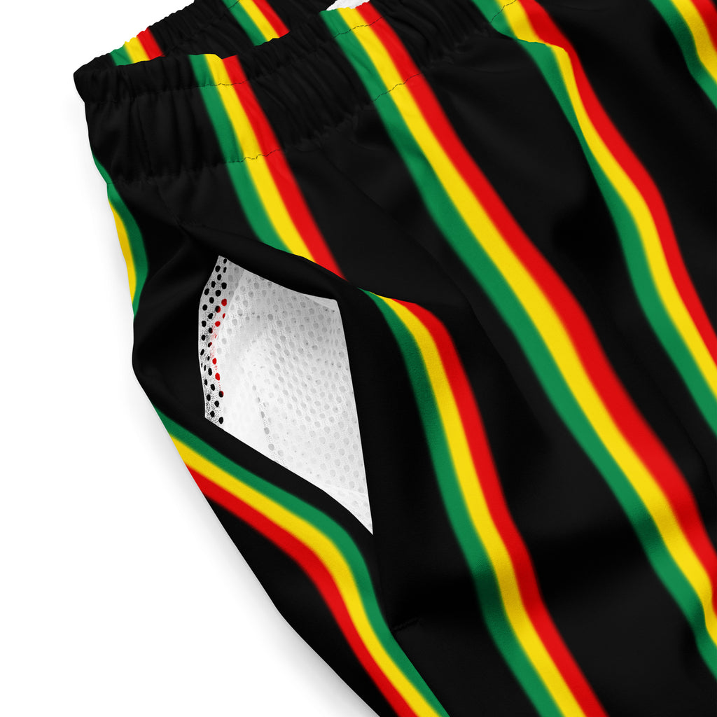 Jamaica Men's Swim Trunks – Rasta Pinstripe