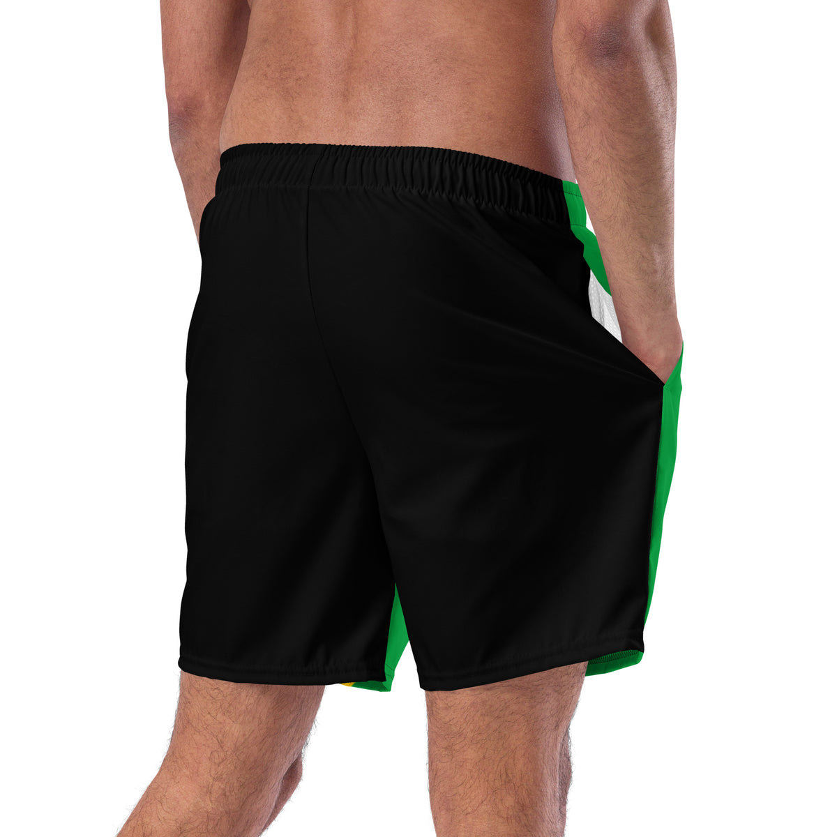 Jamaica Men's Swim Trunks – Green Flag Stripe