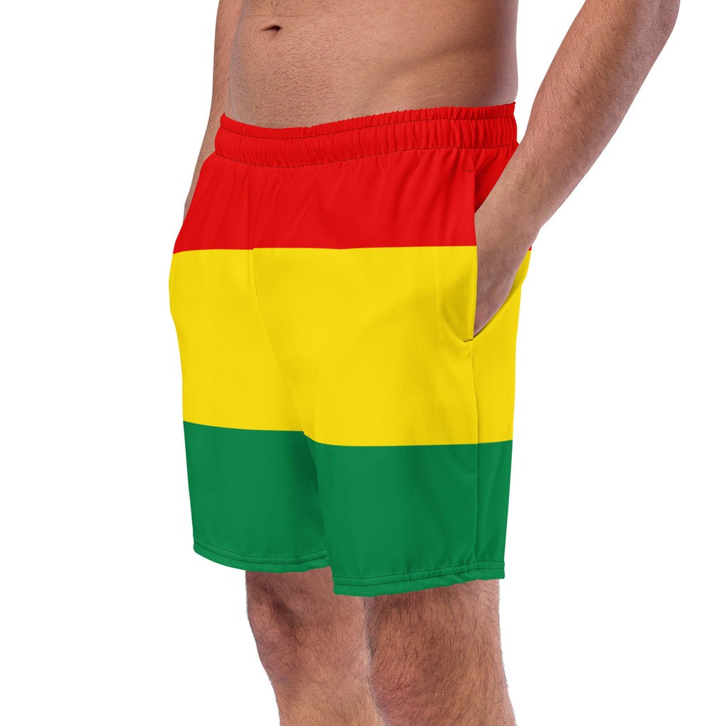 Jamaica Men's Swim Trunks – Rasta Color Block