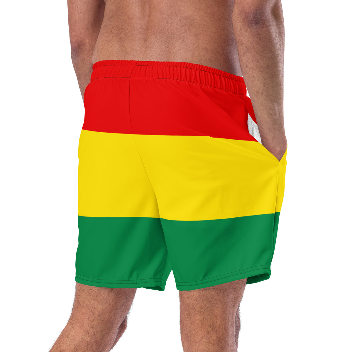 Jamaica Men's Swim Trunks – Rasta Color Block