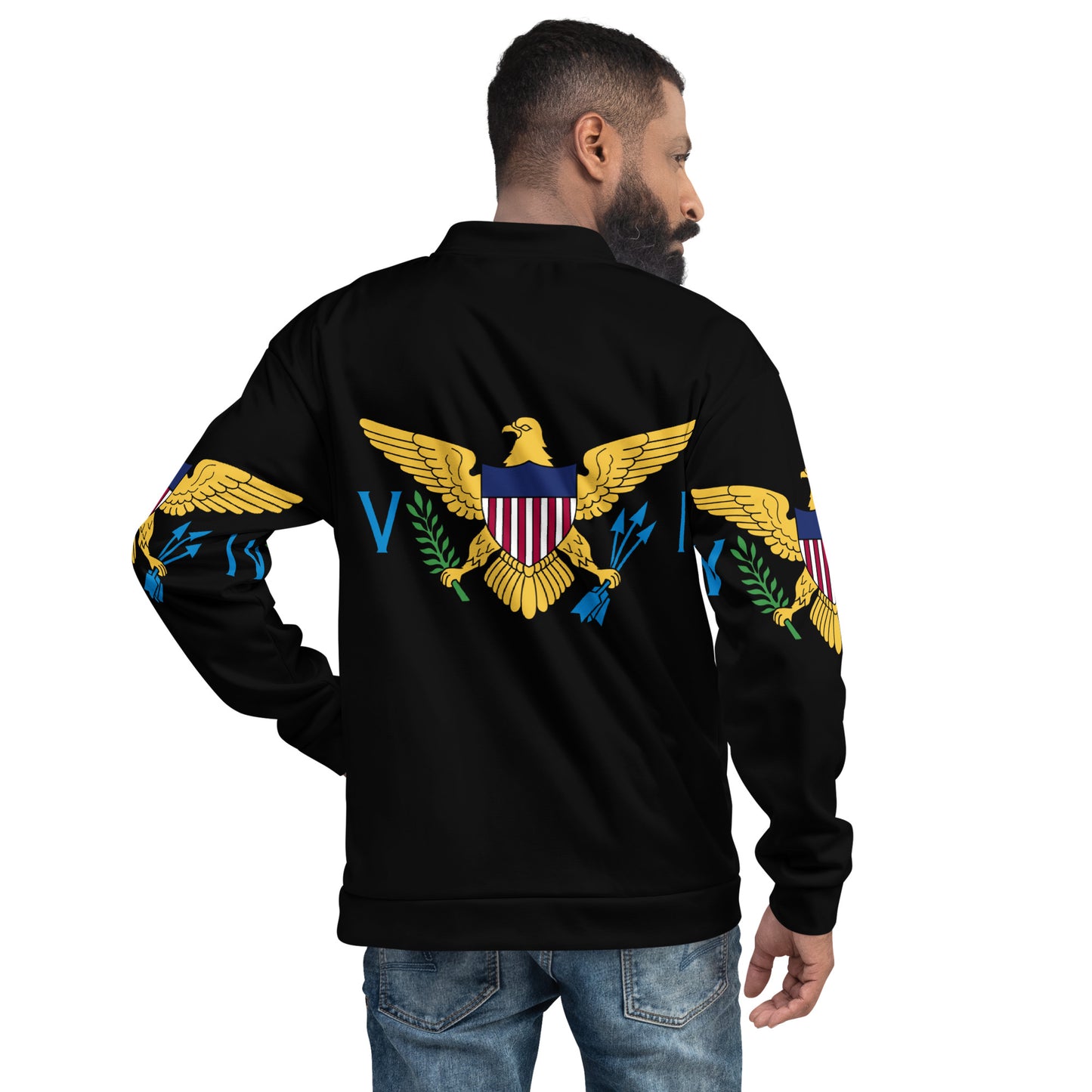 US VIRGIN ISLANDS UNISEX BOMBER JACKET