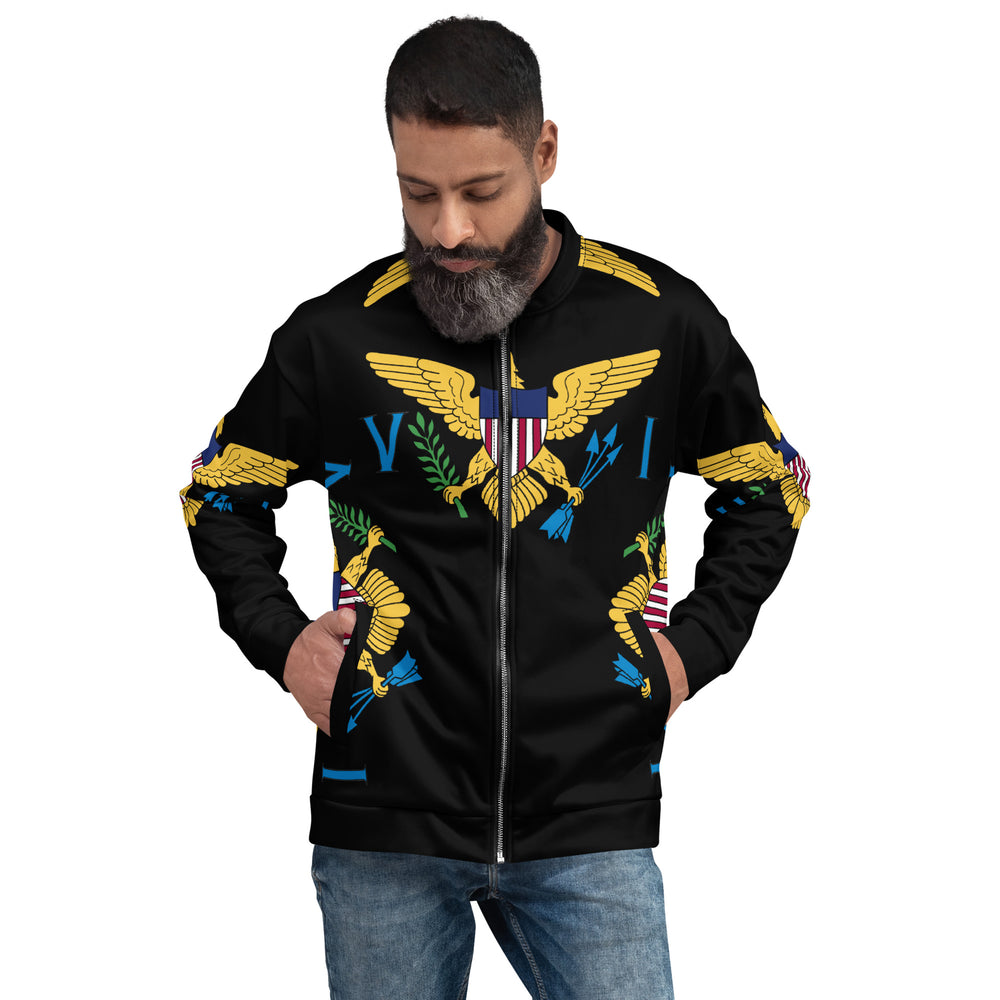 US VIRGIN ISLANDS UNISEX BOMBER JACKET