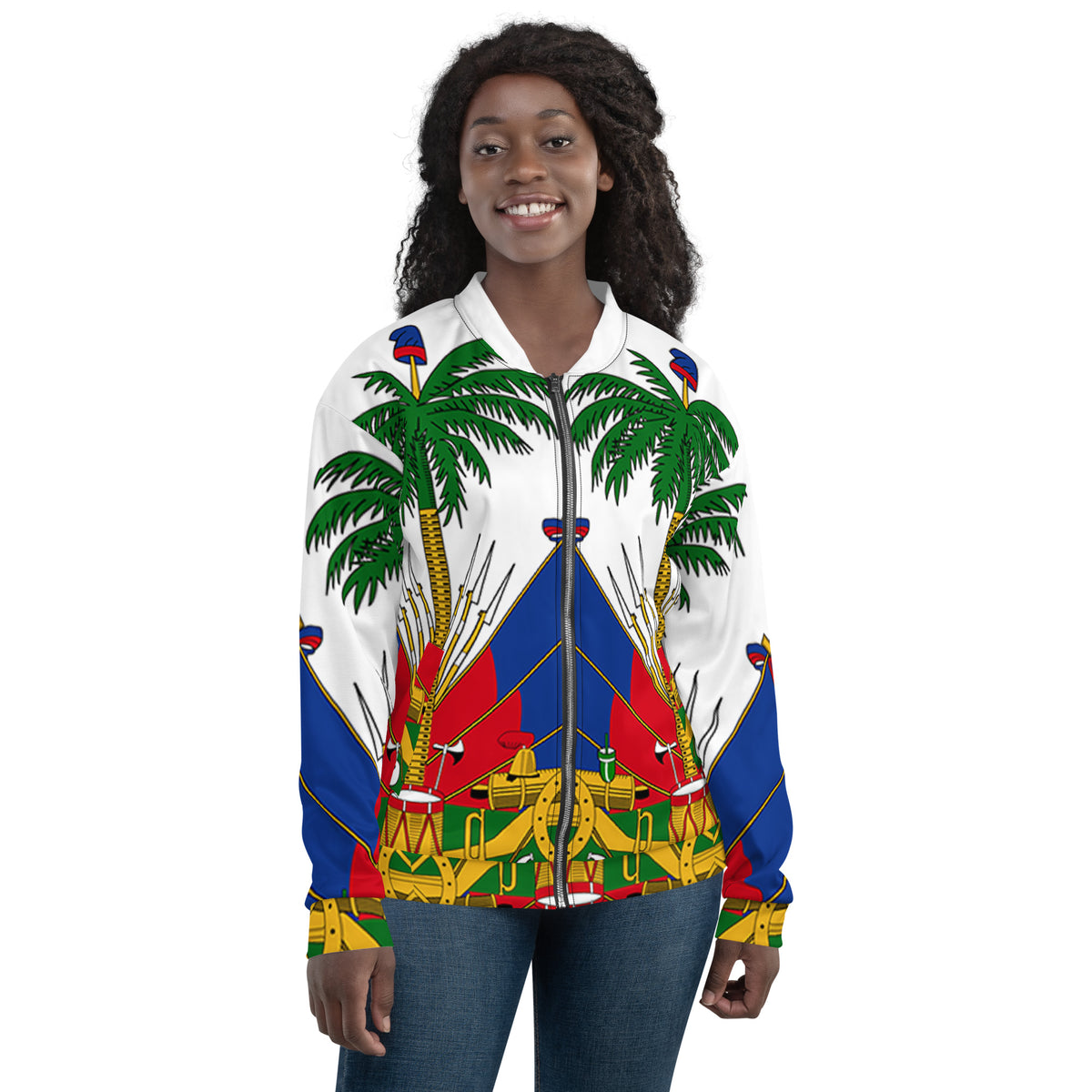 Haiti Patriotic Bomber Jacket