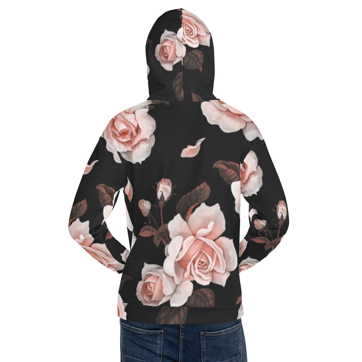 Inspire Unisex Hoodie – Black Rose