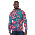Inspire Unisex Hoodie – Pink & Teal Abstract