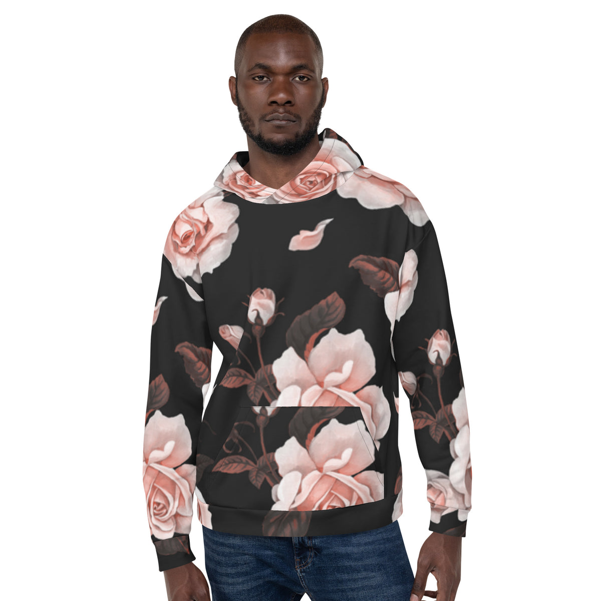 Inspire Unisex Hoodie – Black Rose