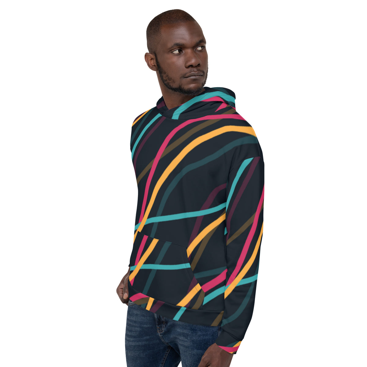 Inspire Unisex Hoodie – Neon Stripe