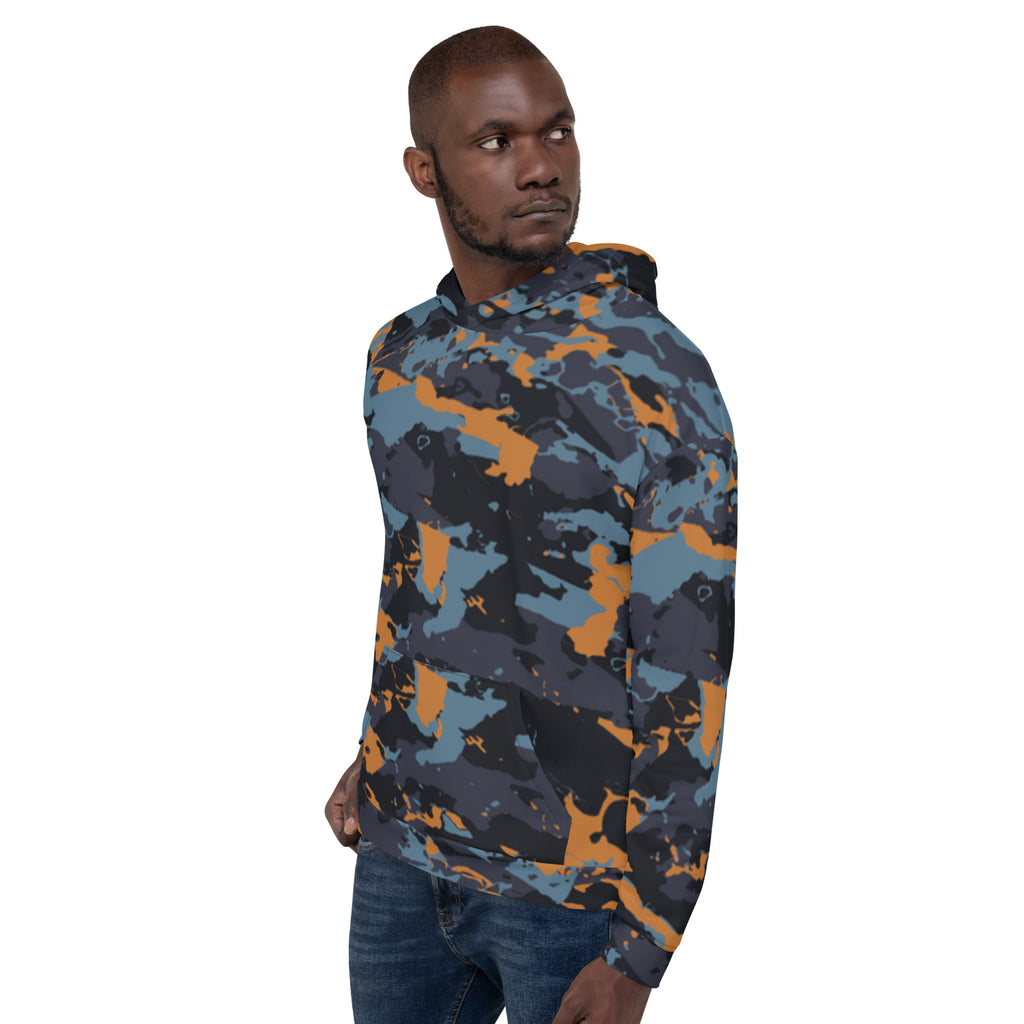 Inspire Unisex Hoodie – Blue Camo