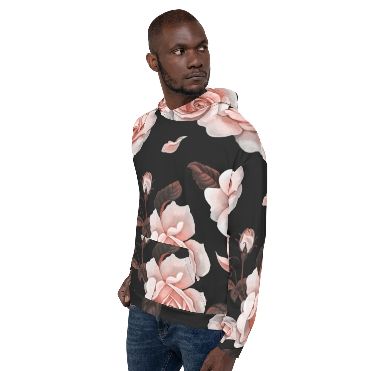 Inspire Unisex Hoodie – Black Rose