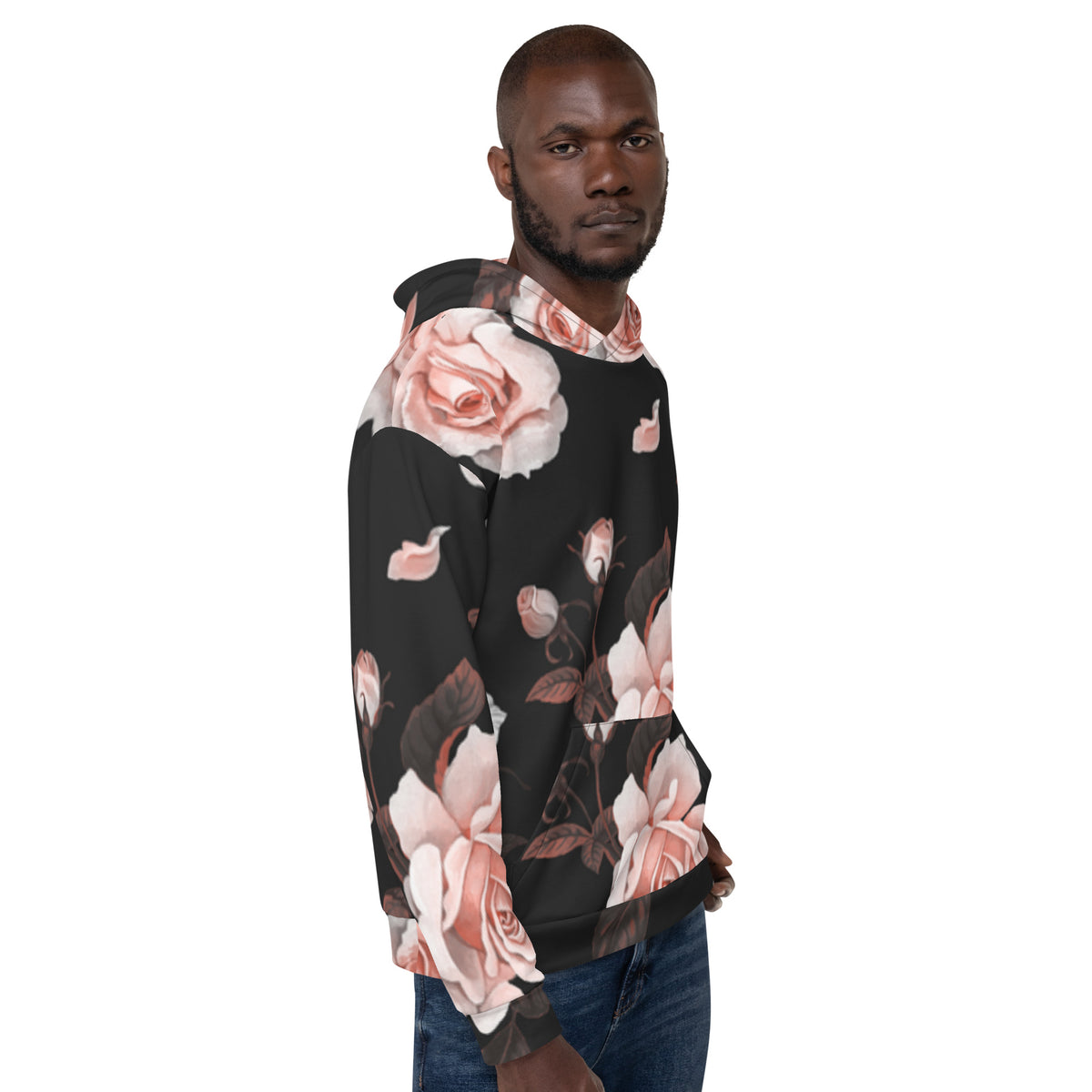 Inspire Unisex Hoodie – Black Rose