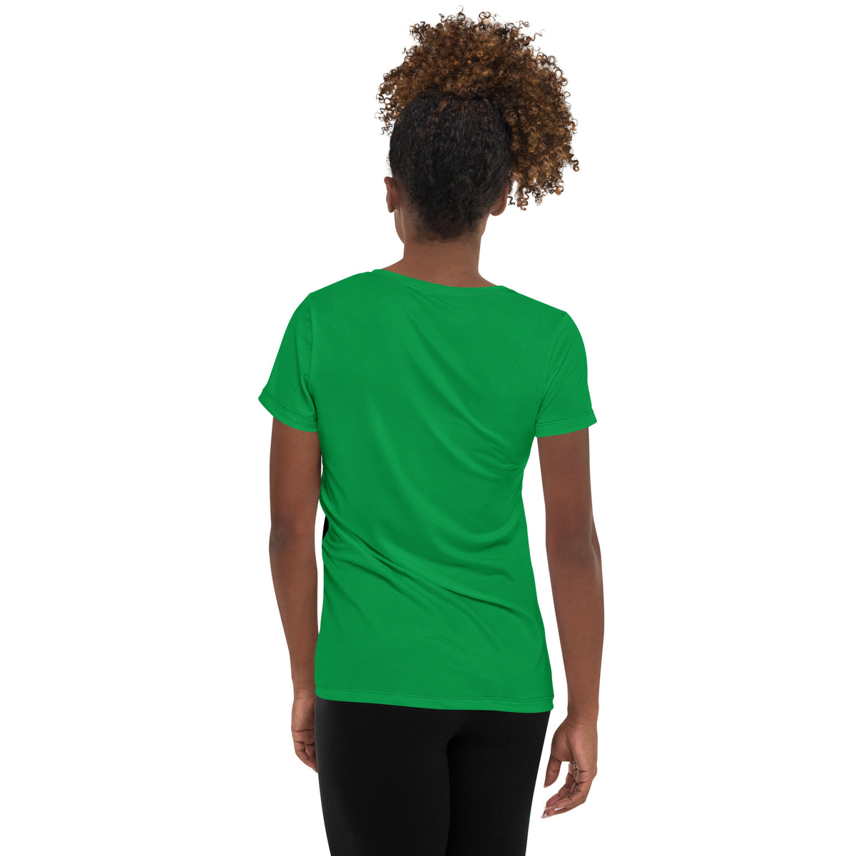 Saint Kitts and Nevis Women's Athletic T-Shirt – Green Sleeves