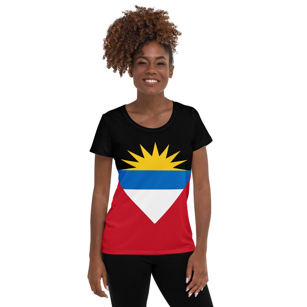 ANTIGUA AND BARBUDA WOMEN'S ATHLETIC T-SHIRT