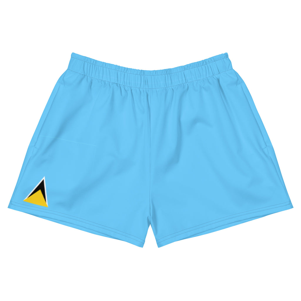 Saint Lucia Women's Athletic Short Shorts