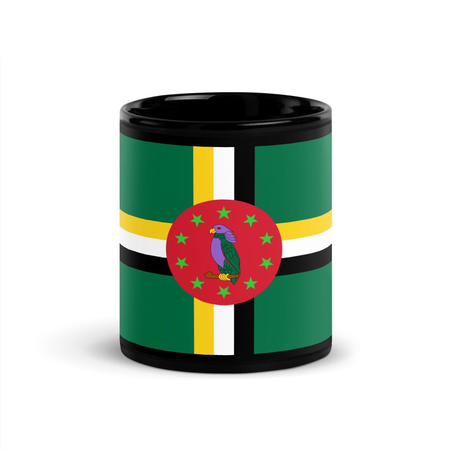 DOMINICA BLACK GLOSSY MUG