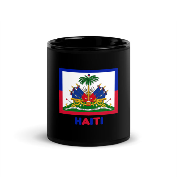 Haiti Black Glossy Mug