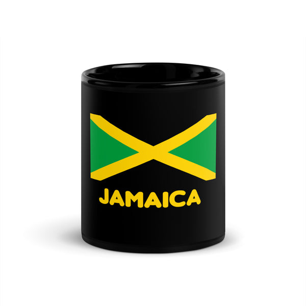 Jamaica Black Glossy Mug