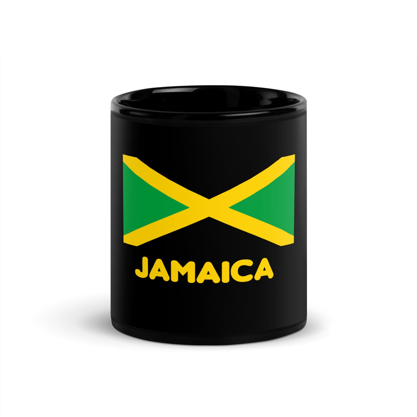 JAMAICA BLACK GLOSSY MUG