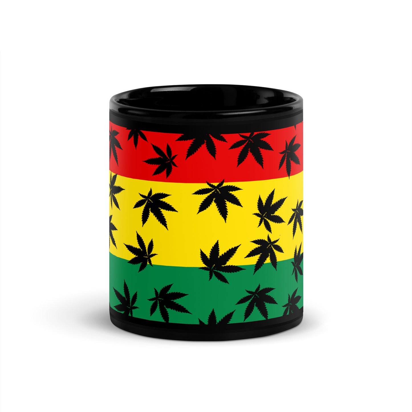 MARY JANE JAMAICA RASTA COLOR BLACK GLOSSY