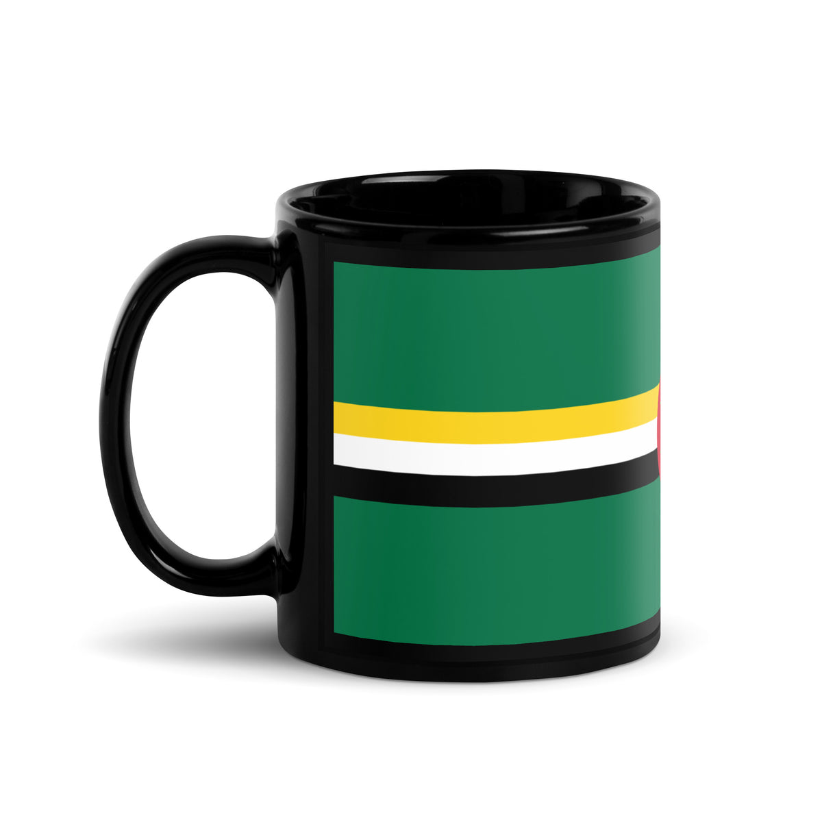 Dominica Black Glossy Mug