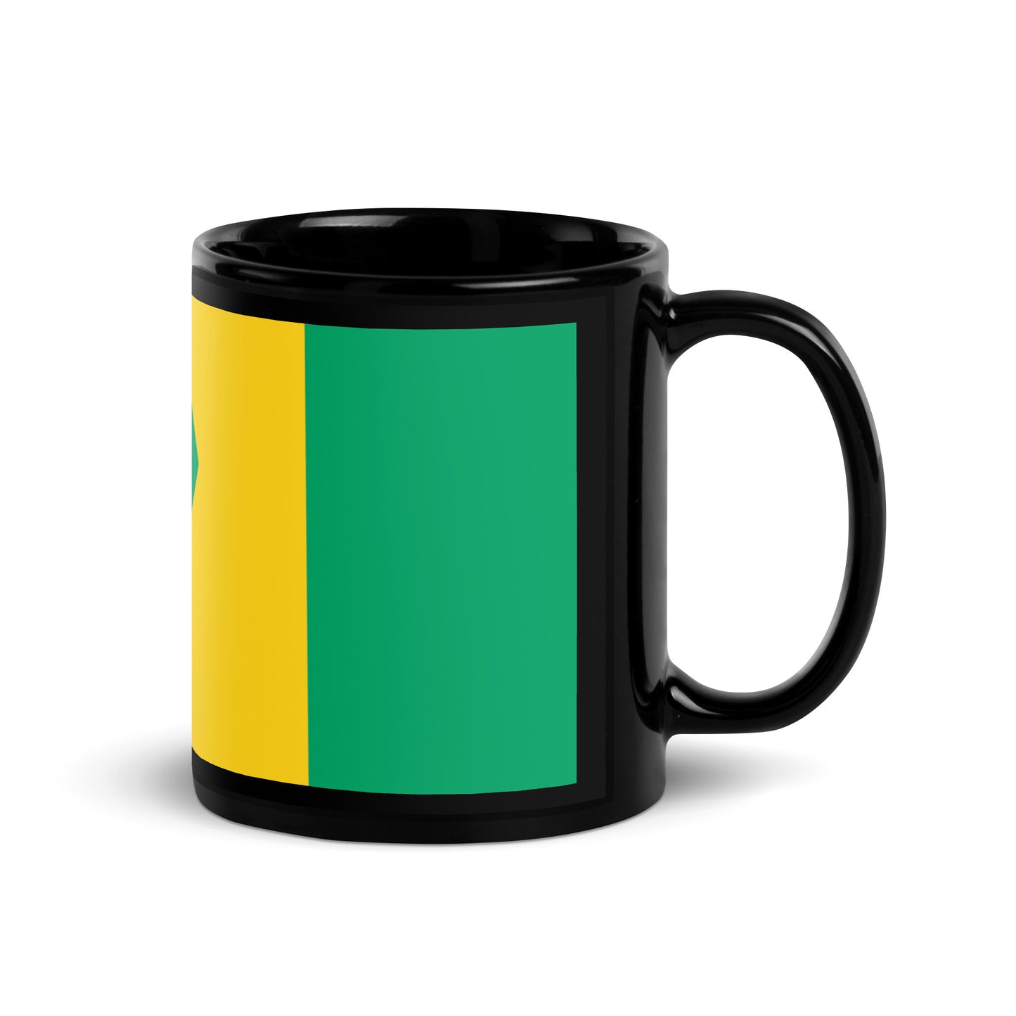 SAINT VINCENT AND THE GRENADINES BLACK GLOSSY MUG