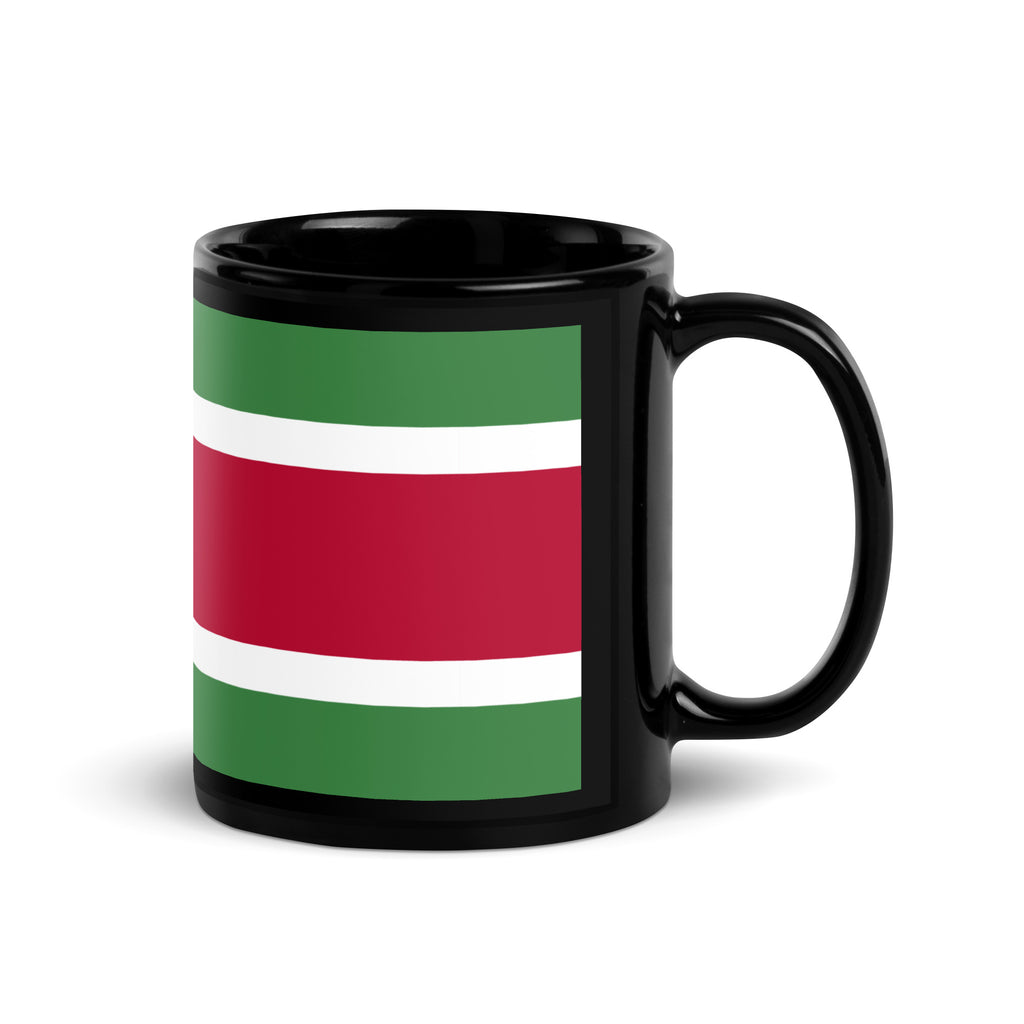 Suriname Black Glossy Mug
