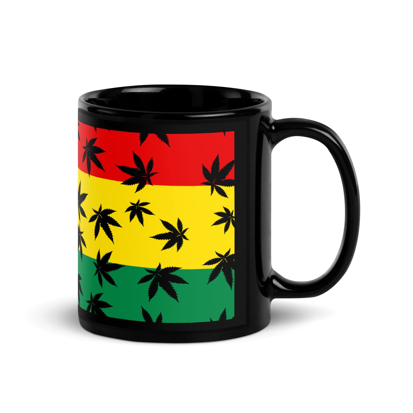 MARY JANE JAMAICA RASTA COLOR BLACK GLOSSY