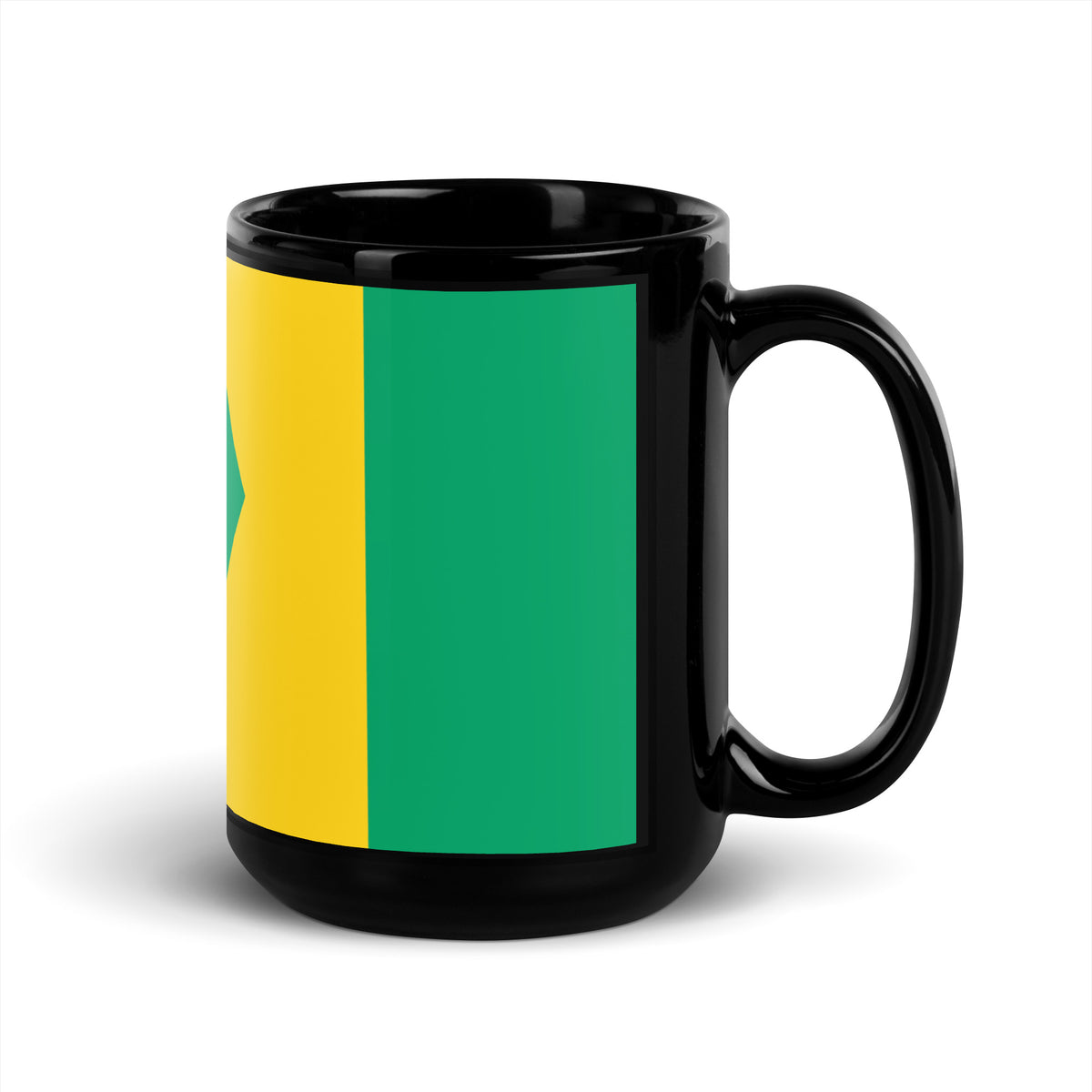 Saint Vincent and the Grenadines Black Glossy Mug