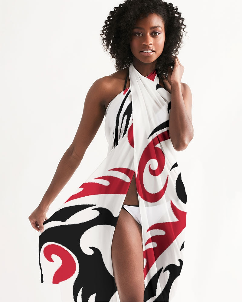 Trinidad and Tobago Swimsuit Cover Up – White Tribal