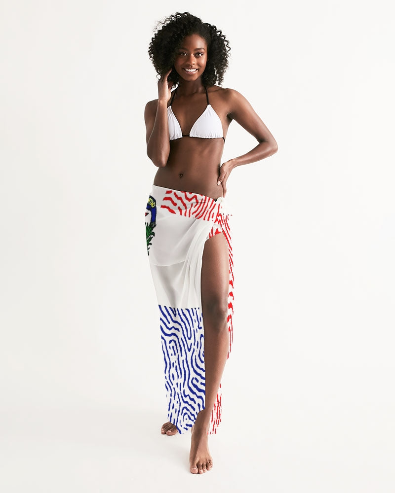Dominican Republic Swimsuit Cover Up – White Fingerprint