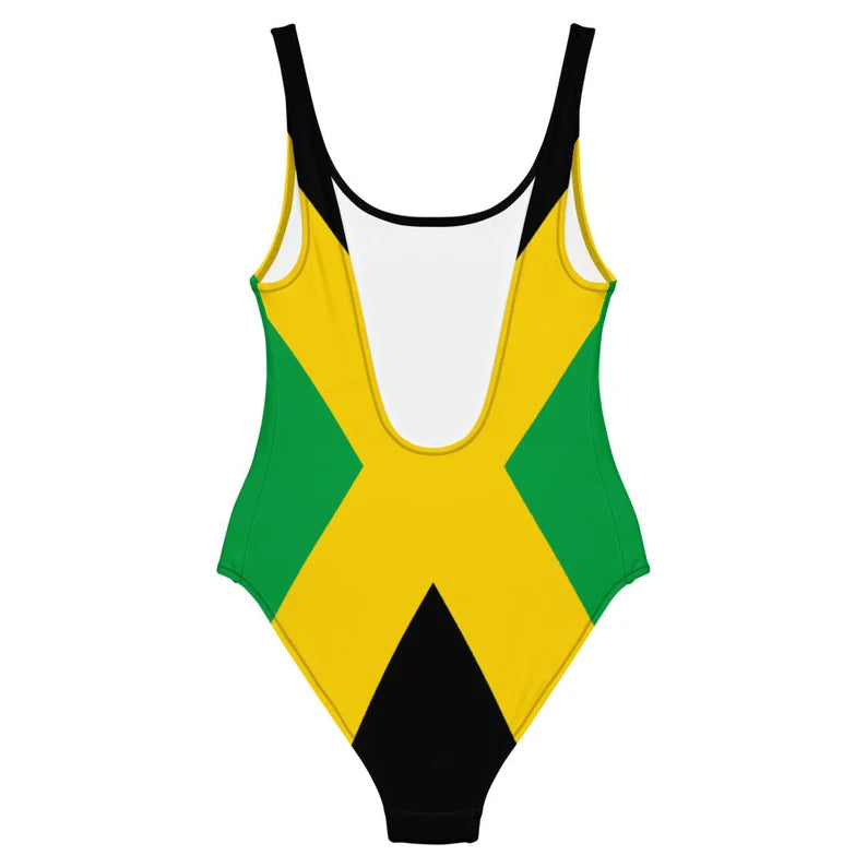 Jamaica One-Piece Swimsuit – Flag Side Panel