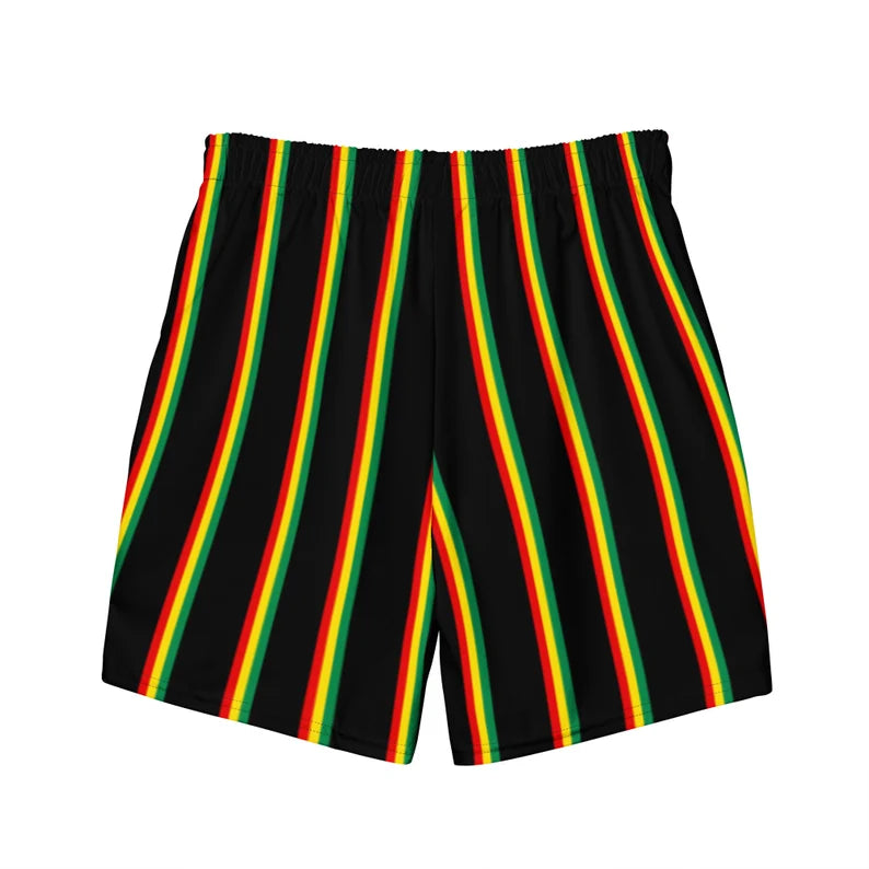 Jamaica Men's Swim Trunks – Rasta Pinstripe