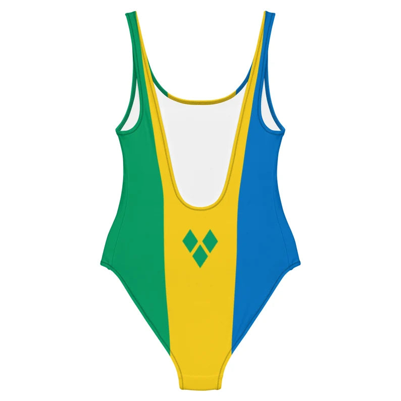 Saint Vincent and the Grenadines One-Piece Swimsuit – Full Flag