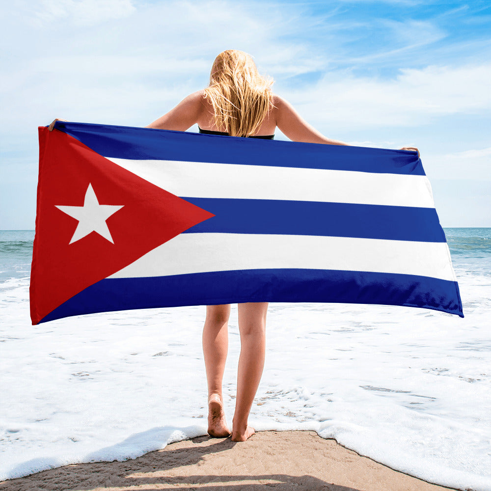 CUBA PATRIOTIC BEACH TOWEL