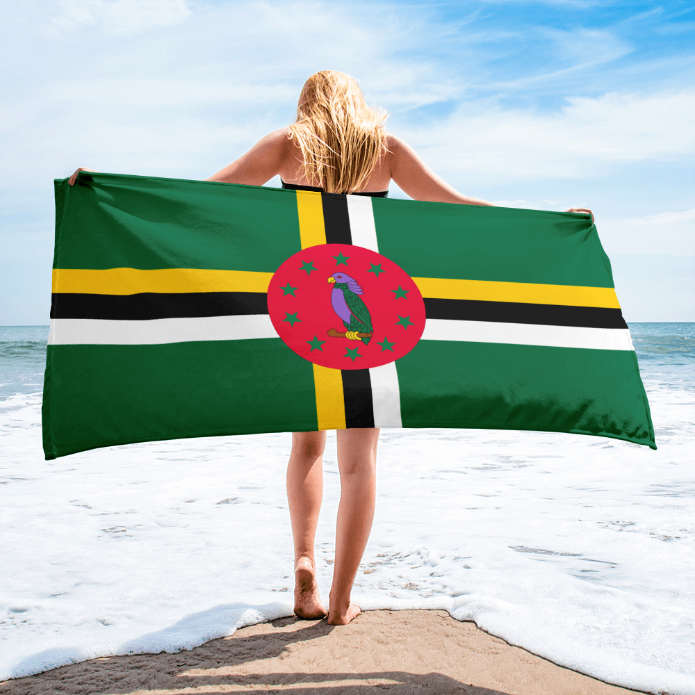 Dominica Patriotic Beach Towel