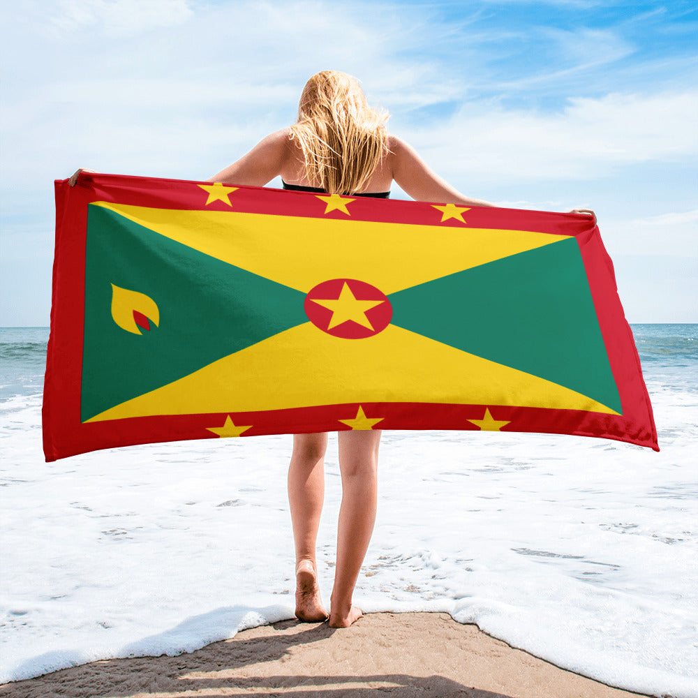 Grenada Patriotic Beach Towel